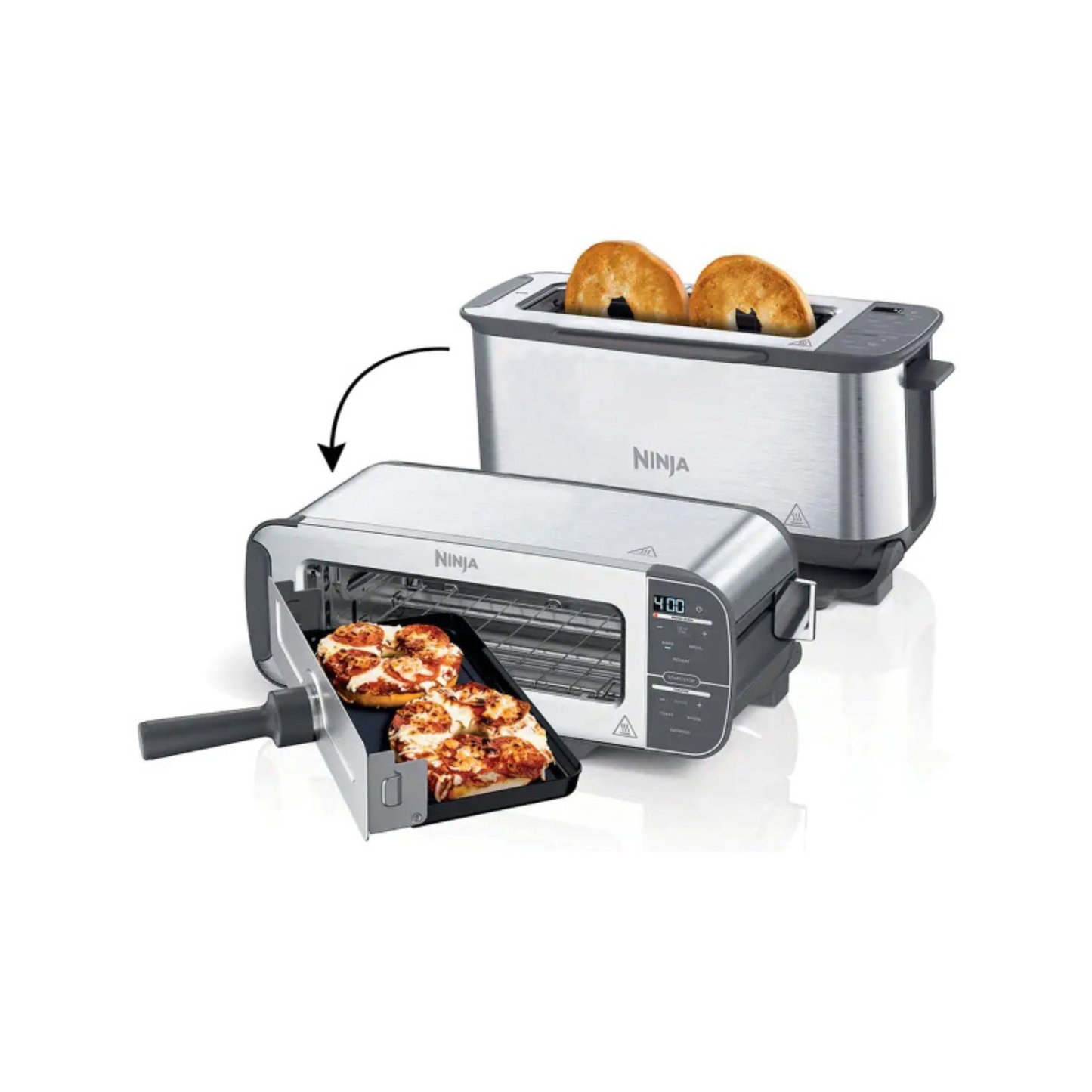 Grille-pain 3-en-1 Inox Ninja Foodi (ST202EU)