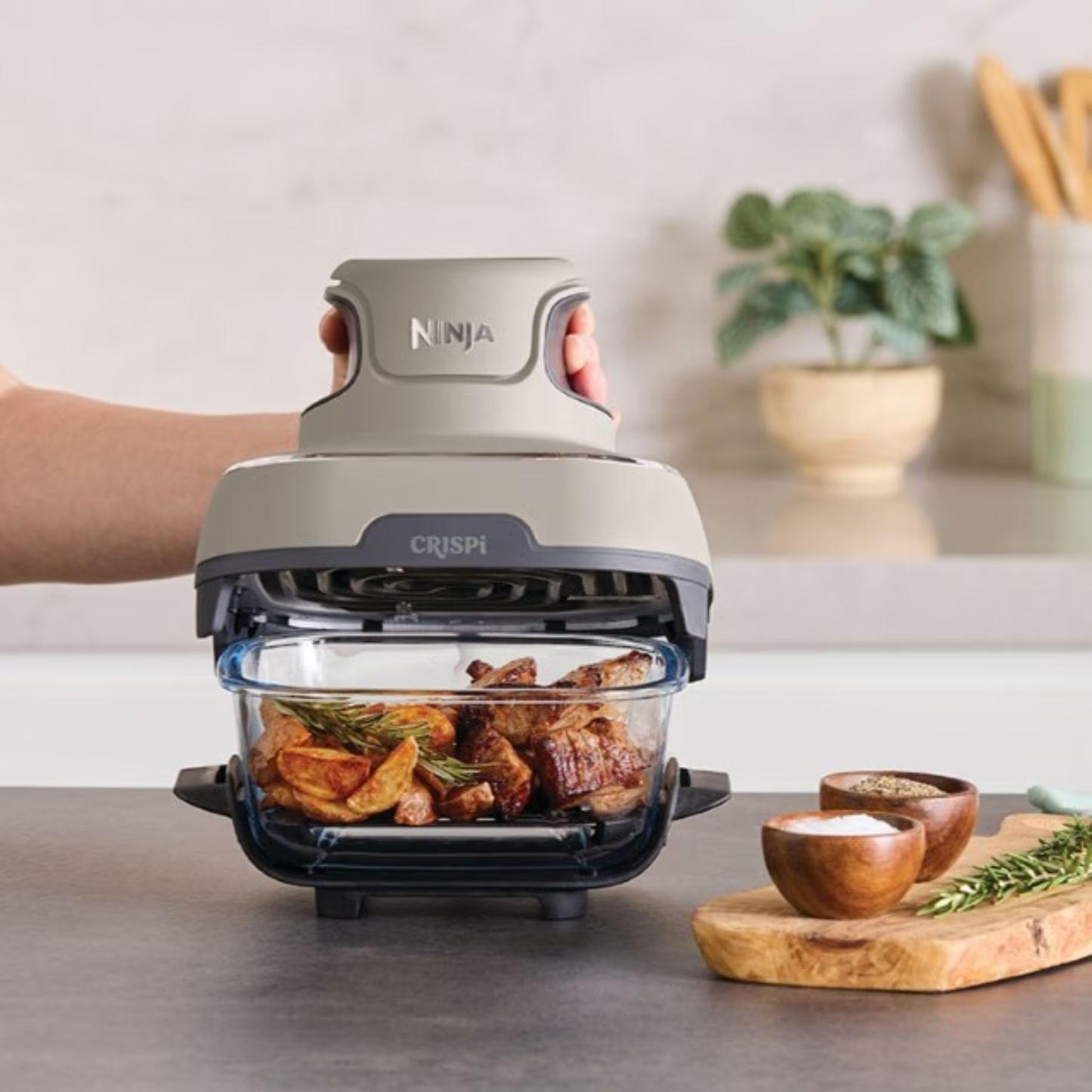 Air Fryer modulaire en verre Ninja CRISPi Sauge (FN101EUSG)
