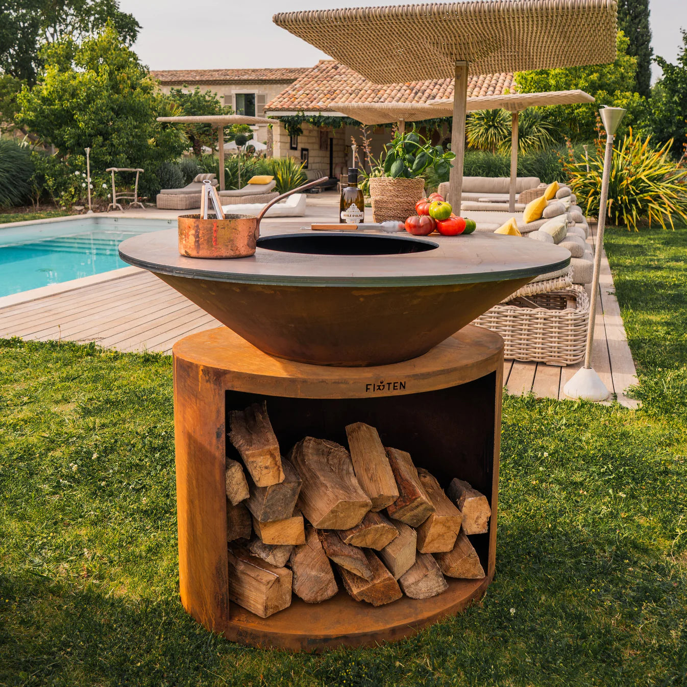 Brasero Ellipse 120 Corten