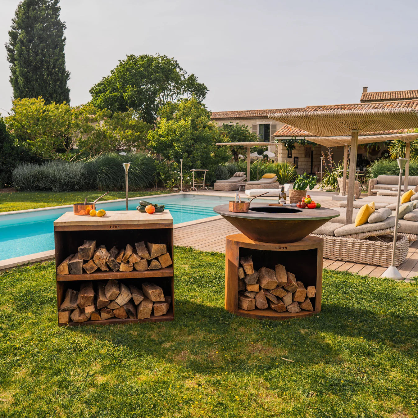 Brasero Ellipse 120 Corten
