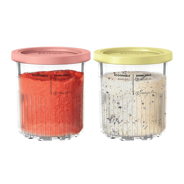Lot de 2 pots à sorbets Ninja avec couvercles (XSKPNTLD2EUUK)