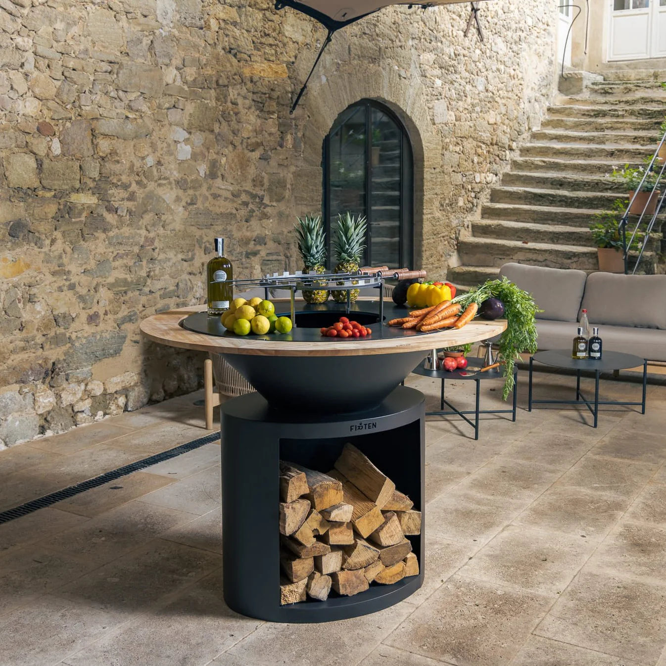 Brasero Ellipse 120 noir