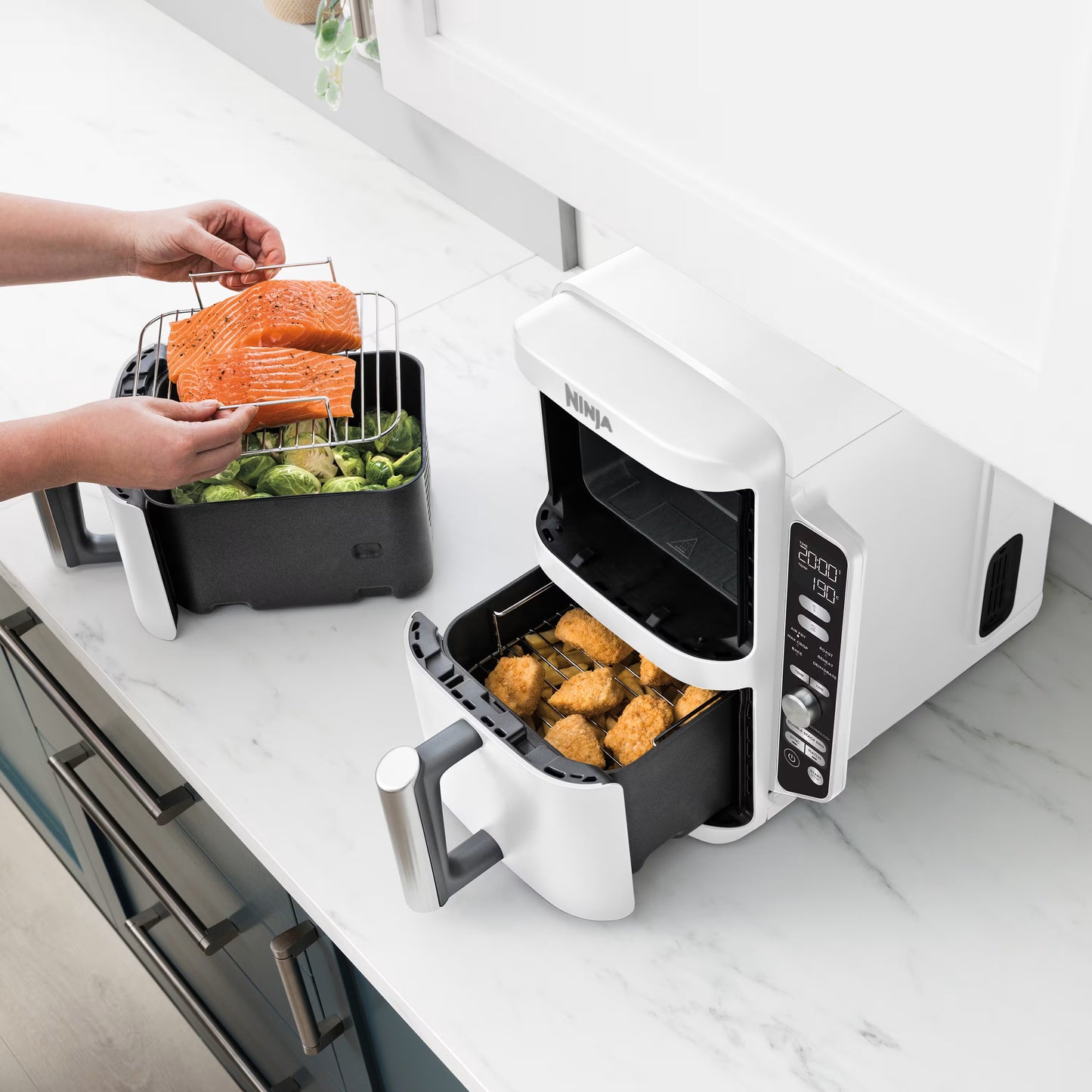 Air fryer Ninja Double Stack XL 9,5 L Blanche (SL400EUWH)
